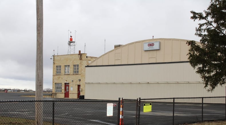 Miami University Airport, built in 1944, is flying into the future. Currently the home of one of Oxford’s EV charging stations, it is in the beginning stages of moving towards more innovative aviation ventures. SEAN SCOTT/OXFORD FREE PRESS