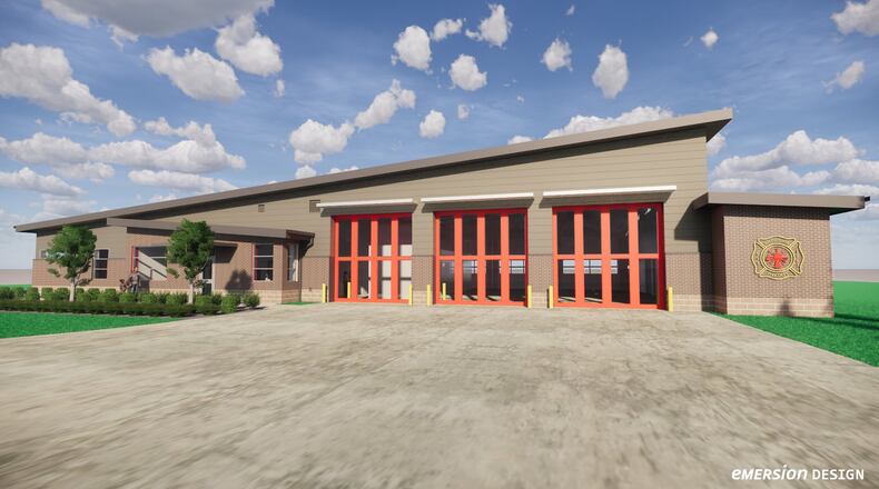 Rendering of new Fire Station 73 on Duff Drive in West Chester Twp.