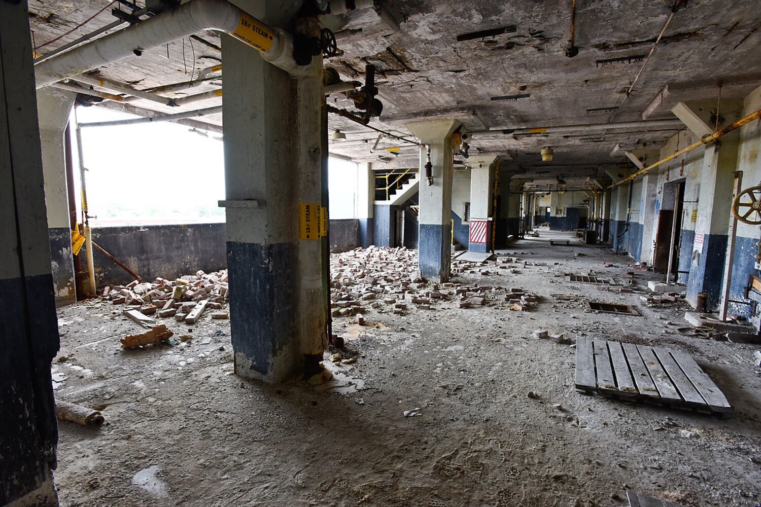 Tour of former Champion Paper Mill
