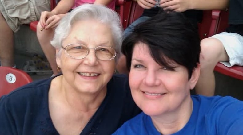 Frieda Patrick (left) was a dedicated caregiver for her husband. Daughter Sher Patrick-Hauser (right) said "My mom was an amazing caregiver for my dad, and she sacrificed a lot." CONTRIBUTED