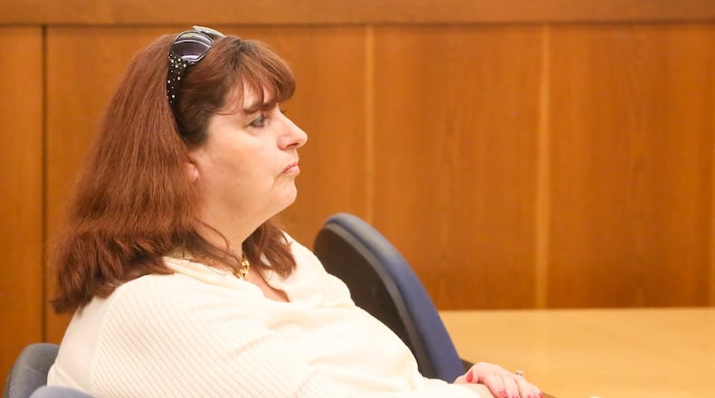 Laura Stevens, the sister of Lucinda Bryant, appeared in Middletown court, Wednesday, Mar. 29, to face charges stemming from her alleged involvement with the disappearance of Loretta Norvell, 17, earlier this month. Norvell was found in the Trenton home of Lucinda and Robert Bryant after being missing for two months. GREG LYNCH / STAFF