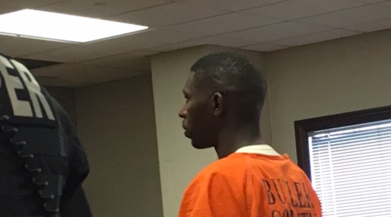 Anthony Howard, charged with aggravated vehicular homicide, for a fatal motorcycle crash last week in West Chester Twp., was in court today in counth Area III Court. Howard’s hearing was continued until Tuesday. LAUREN PACK/STAFF.