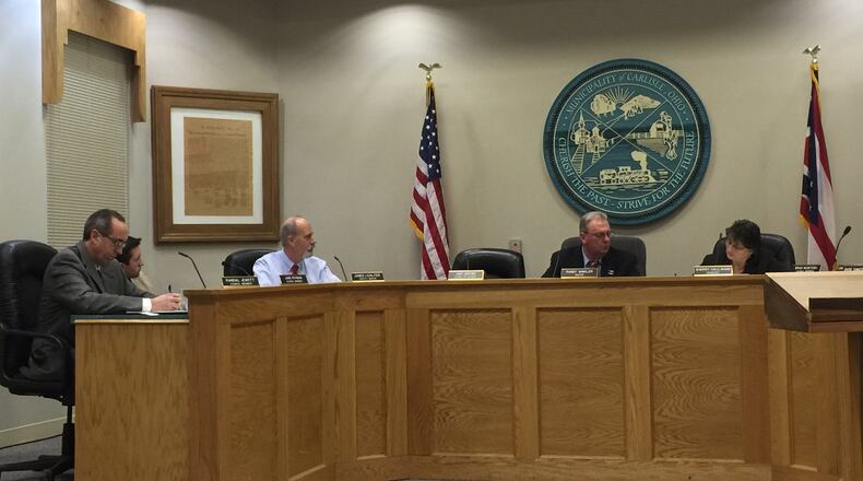 Carlisle Village Council is reviewing the resumes of 42 people who would like to be the next village manager. Current Village Manager Sherry Callahan is retiring at the end of March. She has been village manager since 2008. ED RICHTER/STAF Carlisle Village Council discusses police personnel issues during a work session on Tuesday, Jan. 26, 2016. Council is concerned about a revolving door where new officers out of the academy leave after a couple of years to go to larger departments for better pay and village voters have rejected two tax requests for police services. Council is looking at strategies to better pay officers, even if it means reducing patrol coverage by one officer to provide more pay. ED RICHTER/STAFF