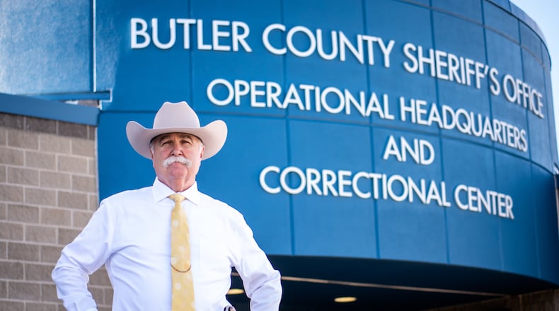 Butler County Sheriff Richard Jones photographed on Tuesday, Nov. 10, 2020. NICK GRAHAM / STAFF
