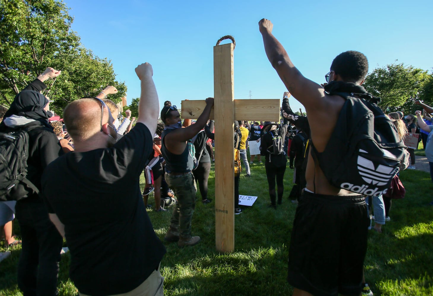 PHOTOS Crowd gathers at West Chester protest
