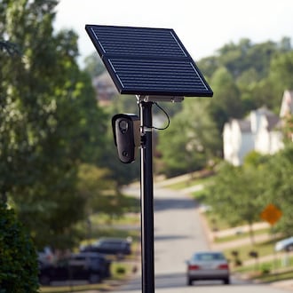 Solar powered Flock rear license plate reader cameras will be installed in 10 Liberty Twp. locations this spring. FLOCK/CONTRIBUTED