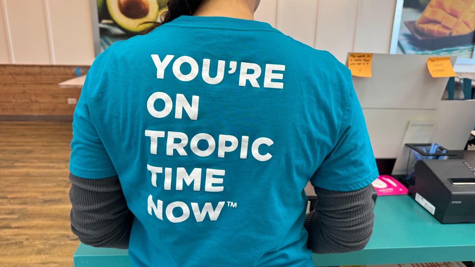Tropical Smoothie Cafe opened earlier this month in Fairfield Twp. On Friday, Dec. 15, 2023, the franchise location will have a grand opening celebration. Pictured is the store location on Dec. 6, 2023. MICHAEL D. PITMAN/STAFF