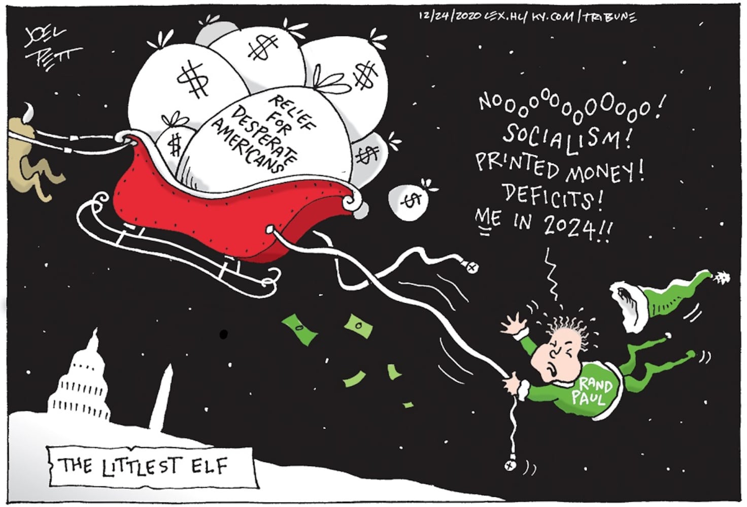 Week in cartoons: Stimulus checks, Christmas and more