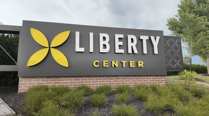 Liberty Center sign. WCPO
