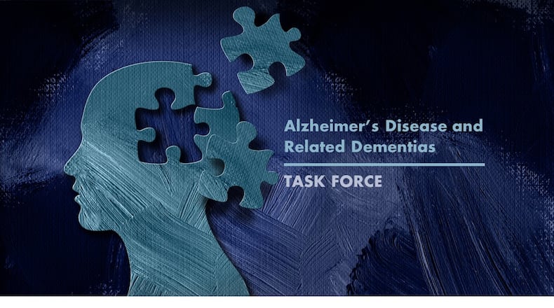 The Ohio Alzheimer's Disease and Related Dementias Task Force logo.