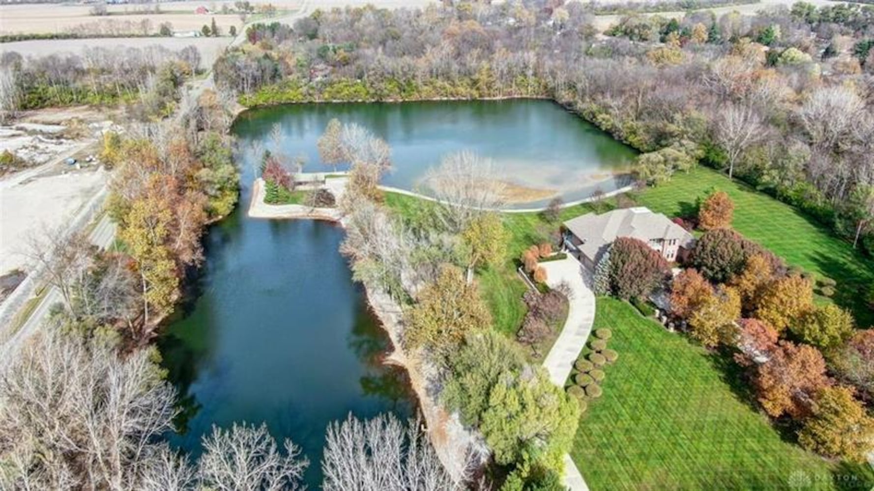 PHOTOS: $1.57M luxury home in Miami County with large lake on the market