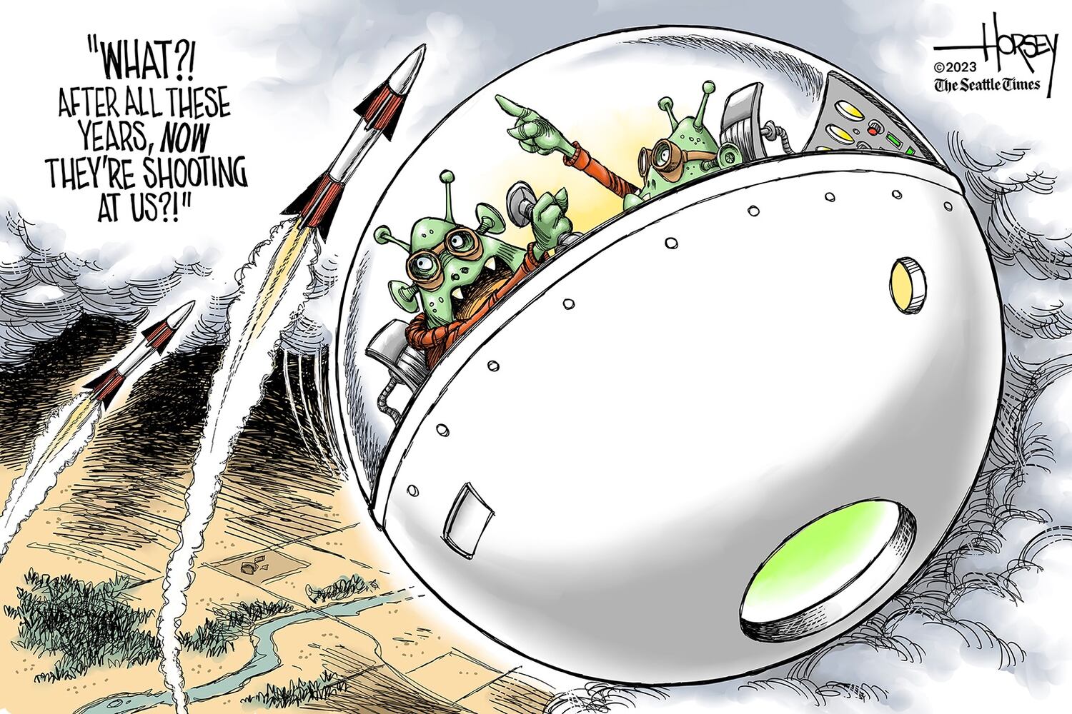 WEEK IN CARTOONS: Ohio derailment, unidentified flying objects and more