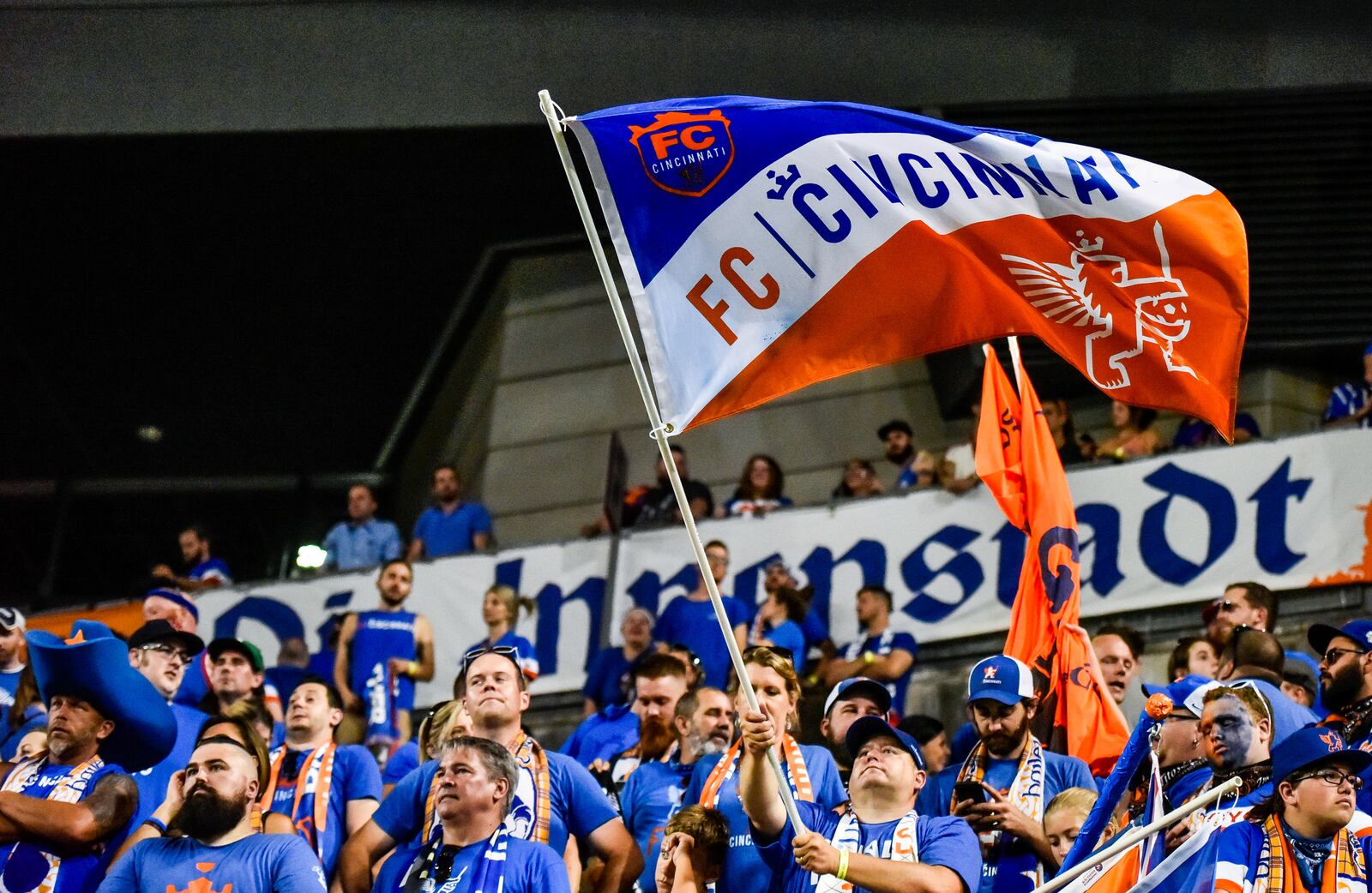 FC Cincinnati lost to New York Red Bulls 3-2 in overtime of their 2017 Lamar Hunt U.S. Open Cup semifinal game Tuesday, Aug. 15 at Nippert Stadium on the University of Cincinnati Campus in Cincinnati. NICK GRAHAM/STAFF