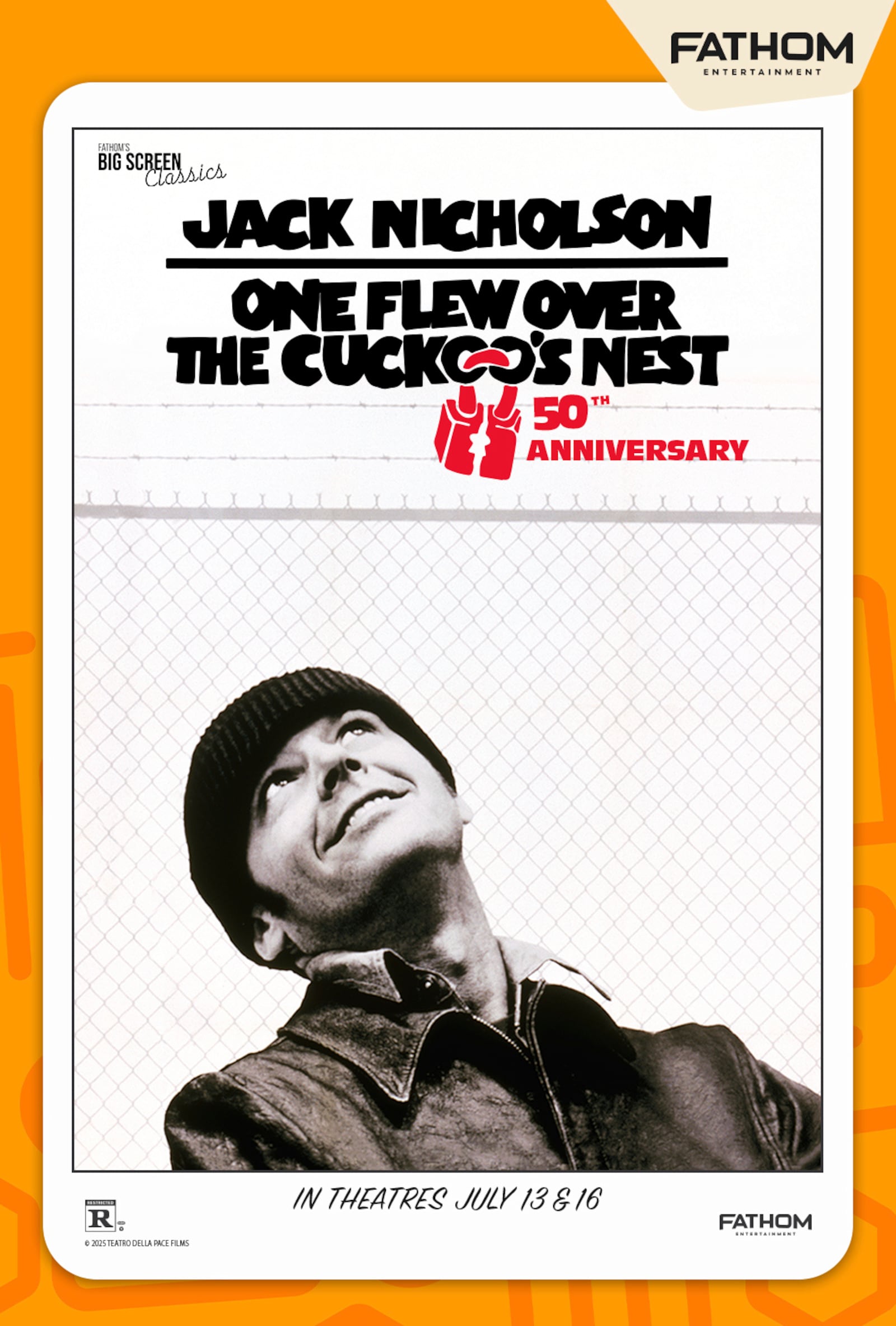 This image released by Fathom Entertainment shows promotional art for the film "One Flew Over the Cuckoo's Nest." (Fathom Entertainment via AP)