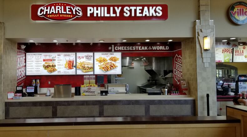 Charley s Philly Steaks opened Sept. 17, 2019, at Cincinnati Premium Outlets. The 665-square-foot restaurant offers grilled-to-order sandwiches like the store s signature Philly Cheesesteak, Pepperoni Cheesesteak, Bacon 3 Cheesesteak and Chicken California Sandwich. CONTRIBUTED