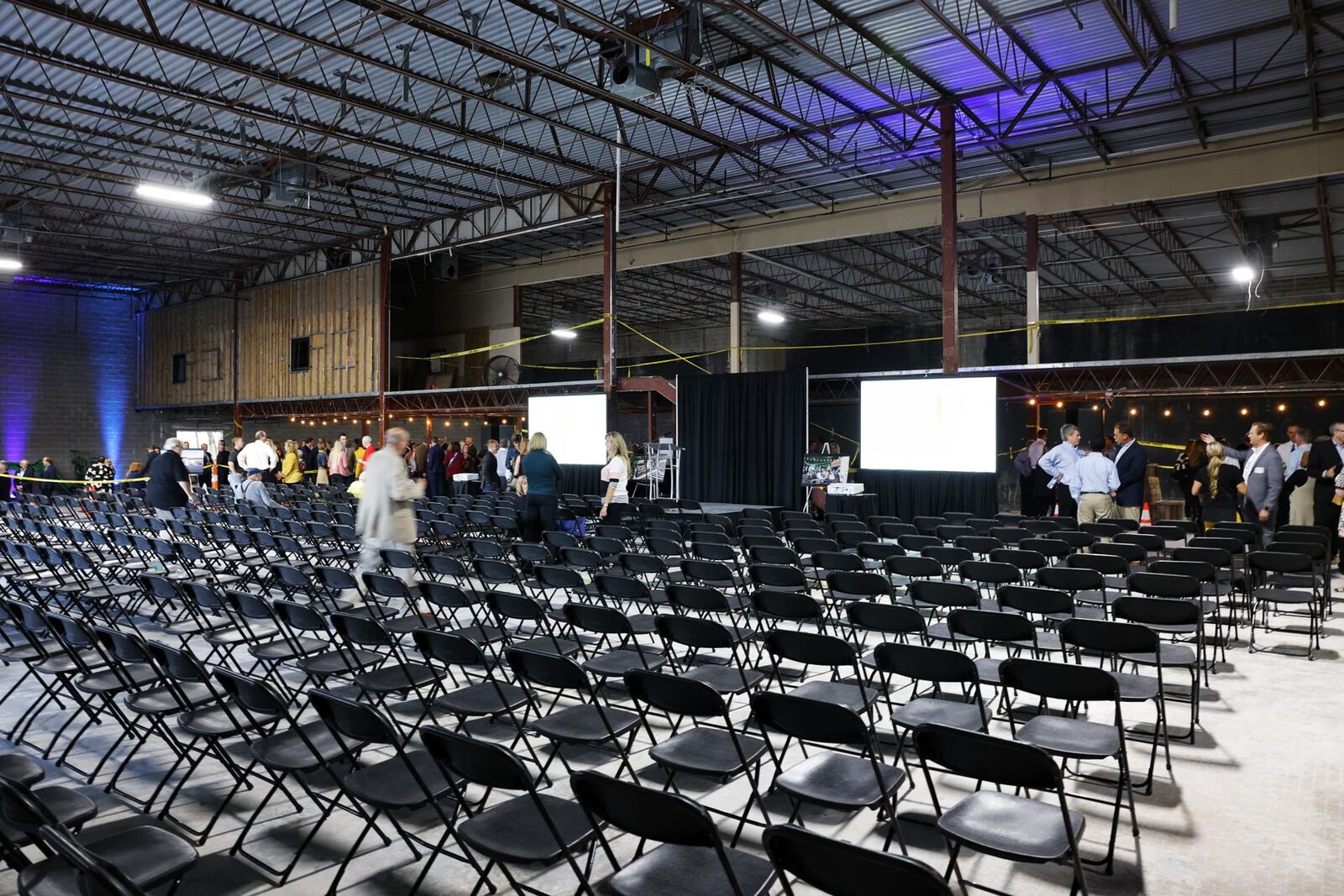 Hamilton presented the annual State of the City Address to the business community at the former Danbarry/Cinema 10 theater on NW Washington Blvd. in Hamilton. NICK GRAHAM/STAFF