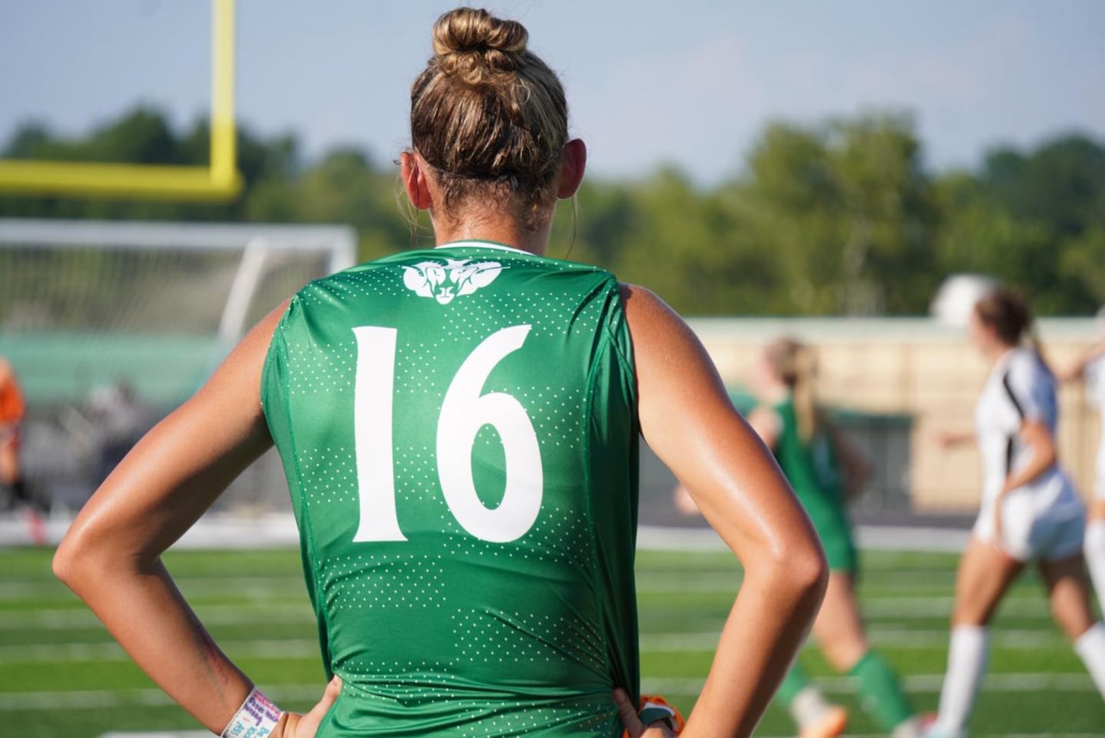 Badin's Braelyn Even surveys the field during her game against Summit Country Day on Friday night at the Matandy SportsPlex. CHRIS VOGT/ CONTRIBUTED