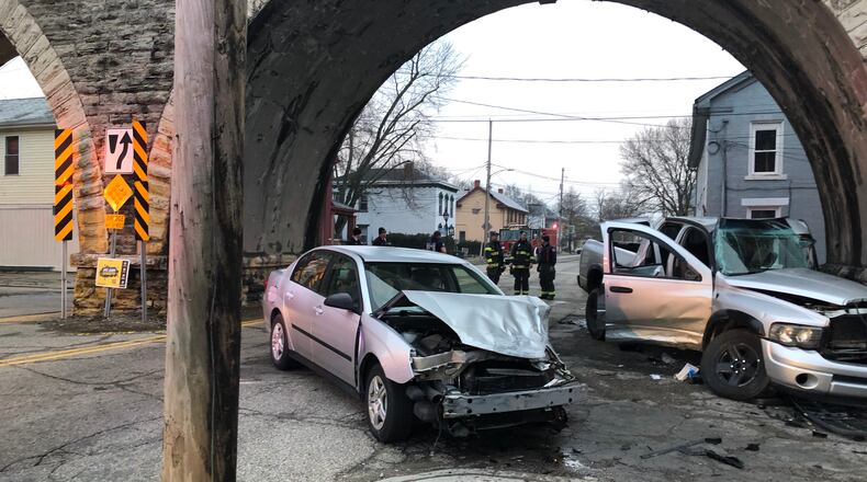 B Street in Hamilton was closed for several hours this morning for a crash between Franklin Street and Millikin Road. HAMILTON POLICE DEPARTMENT