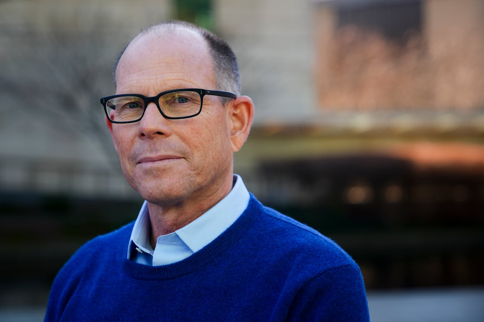 Gates Foundation CEO Mark Suzman poses for a portrait at the Gates Foundation campus Wednesday, Feb. 12, 2025, in Seattle. (AP Photo/Lindsey Wasson)
