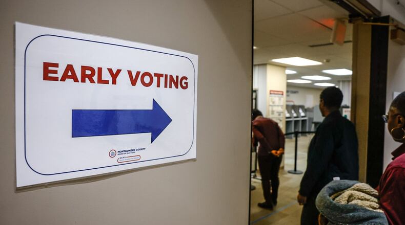 Early voting for Ohio's May 6 primary election will start Tuesday. JIM NOELKER/STAFF