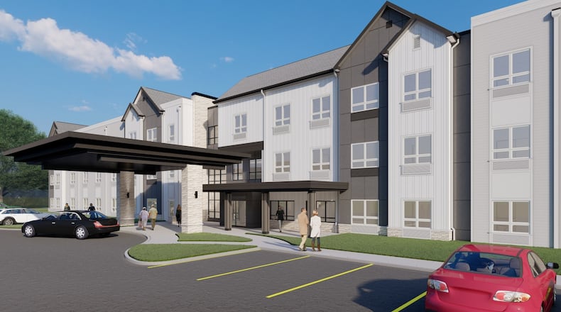 Renderings of proposed assisted living facility in Middletown. PH7 ARCHITECTURE/PROVIDED