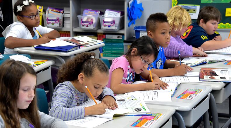 The annual state report cards grading Ohio public schools are expected to be released Thursday. The report cards are largely based on state exams that students took in spring 2017. STAFF FILE PHOTO