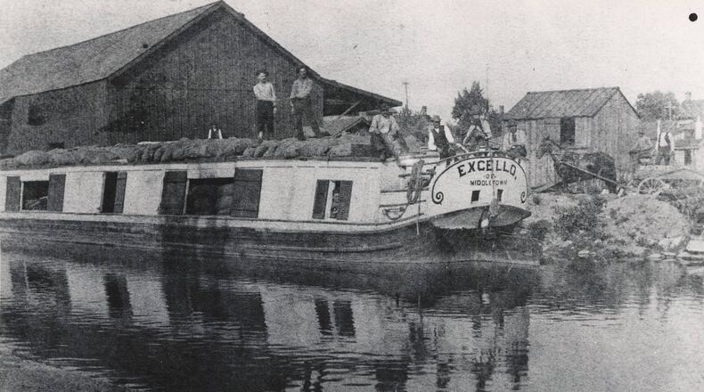 Last canal boat out of Middletown, 1906. MIDDLETOWN HISTORICAL SOCIETY