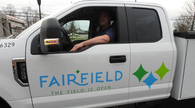 The city of Fairfield unveiled its new brand on Monday, March 9, 2020, during the City Council work session. Three city vehicles were on display with the new logo. City vehicles will be wrapped with the new logo as they are replaced, and the city’s letterhead will be ordered with the new logo when it needs to be replenished. PROVIDED PHOTO