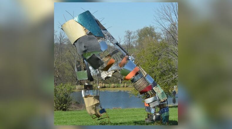 Art & Earth Day at Pyramid Hill will be held on Sat., Apr. 23. Special programming and activities that celebrate art and nature will be planned throughout the day. (Photo is from a previous International Sculpture Day event at Pyramid Hill.) CONTRIBUTED