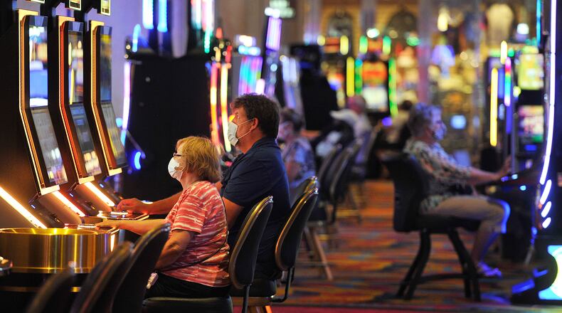 The Hollywood Gaming at Dayton Raceway Racino did well in July. The month of July smashed records for Ohio casinos amid coronavirus pandemic. MARSHALL GORBY\STAFF