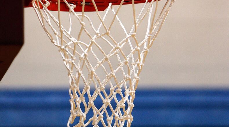 A basketball hoop.