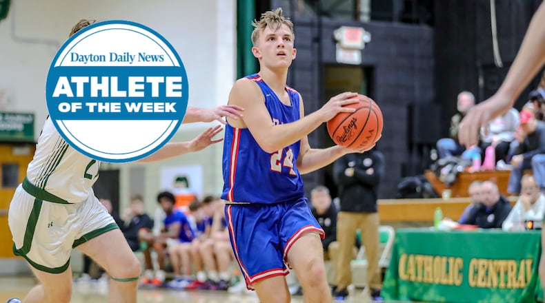 Greeneview senior Will Climie plays during a game at Jason Collier Gymnasium in Springfield. MICHAEL COOPER/CONTRIBUTED
