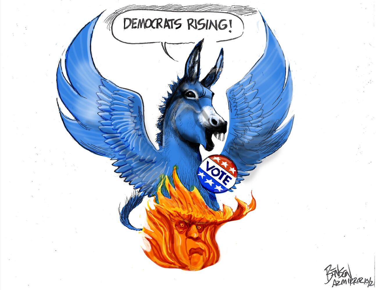 Week in cartoons: Democracy, Alex Trebek and more