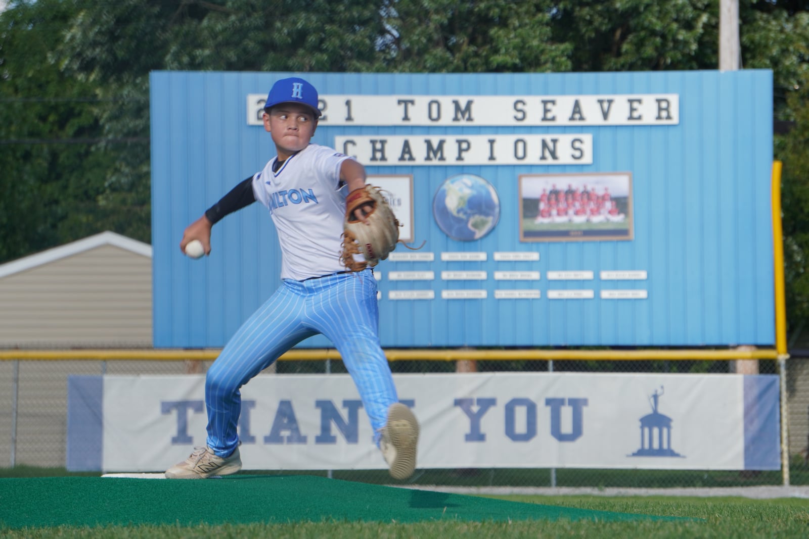 West Side's Cash Jones prepares to send a pitch to the plate. West Side beat Loveland 18-0 on Thursday to capture its 40th straight district championship. CHRIS VOGT / CONTRIBUTED