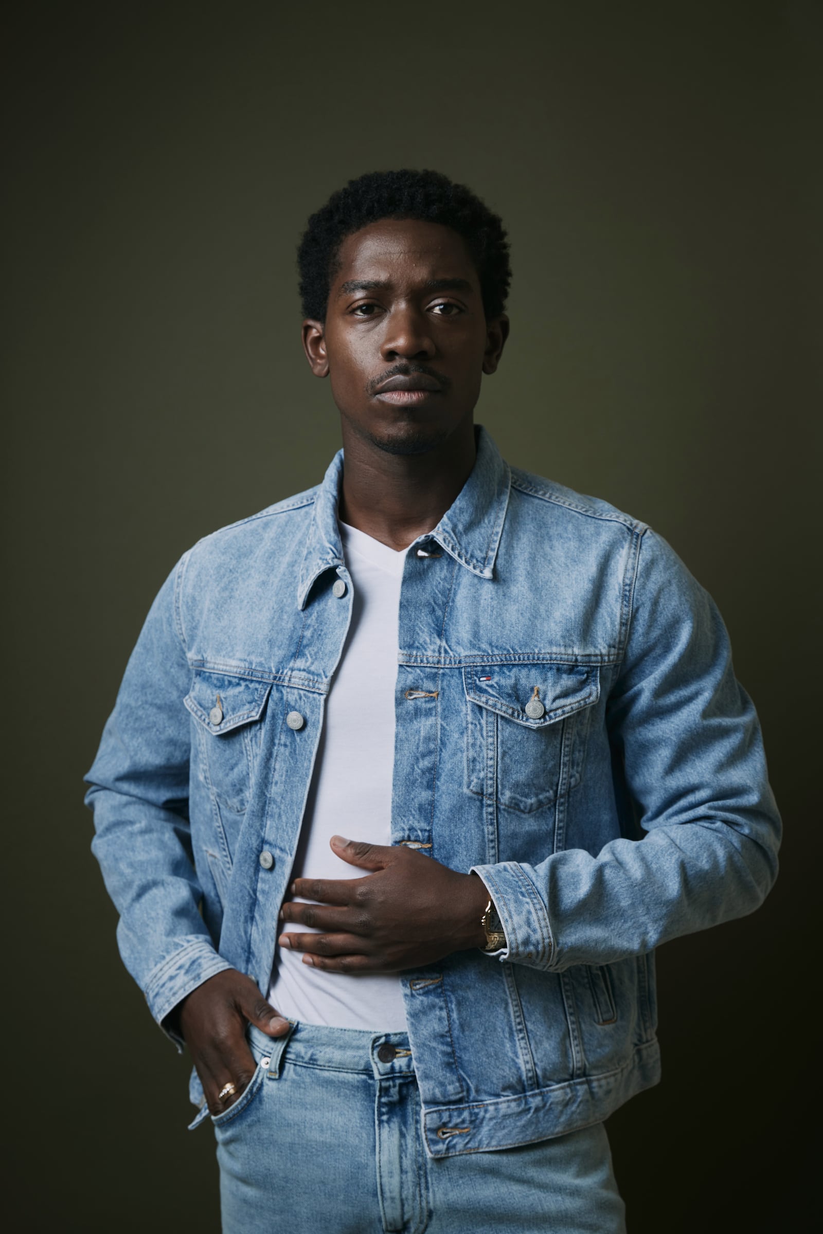 Damson Idris poses for a portrait to promote "F1 The Movie" on Tuesday, June 17, 2025, in New York. (Photo by Taylor Jewell/Invision/AP)