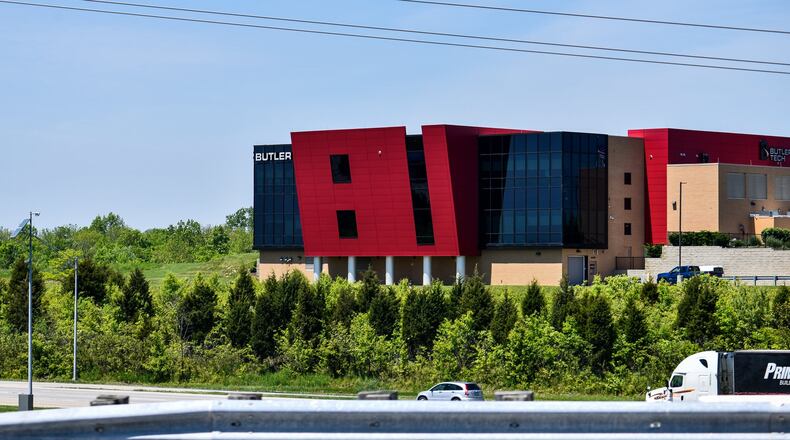 Butler Tech officials are actively discussing and planning adding more buildings to its Butler Tech Bioscience center location that is visible along I-75 in West Chester Township. NICK GRAHAM/STAFF