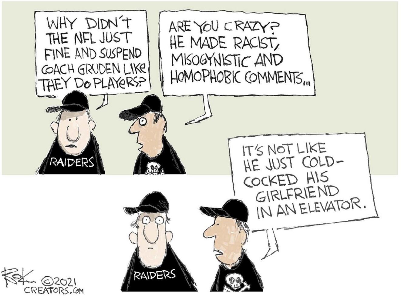 WEEK IN CARTOONS: Jon Gruden, supply chain issues and more
