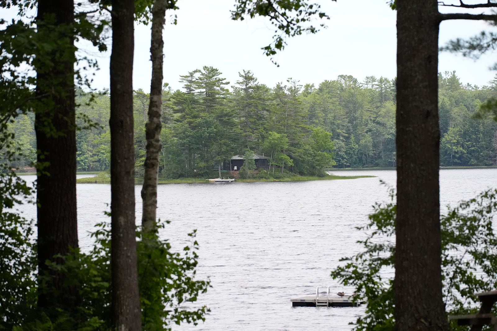 Crawford Pond in Union, Maine, is seen Wednesday, July 9, 2025. (AP Photo/Robert F. Bukaty)