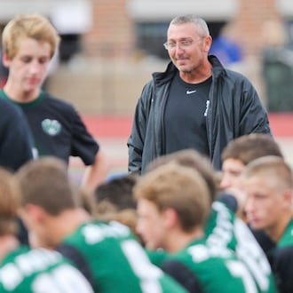Badin head soccer coach Eric Hickey has been leading the program for 13 seasons. GREG LYNCH / STAFF