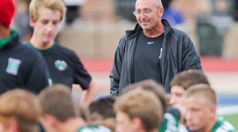 Badin head soccer coach Eric Hickey has been leading the program for 13 seasons. GREG LYNCH / STAFF