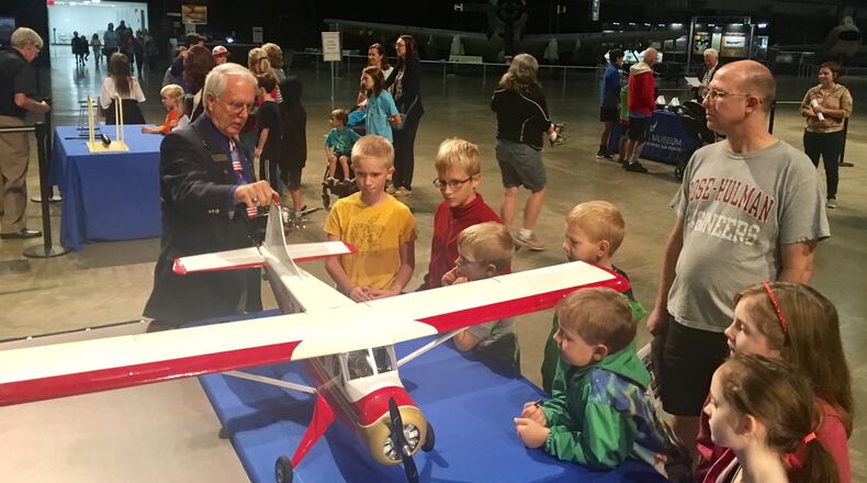 The National Museum of the United States Air Force held a Home School STEM Day last month. The event was meant to help students aged 5-18 learn about aviation history and science, technology, engineering and math with activities. CHUCK HAMLIN / STAFF