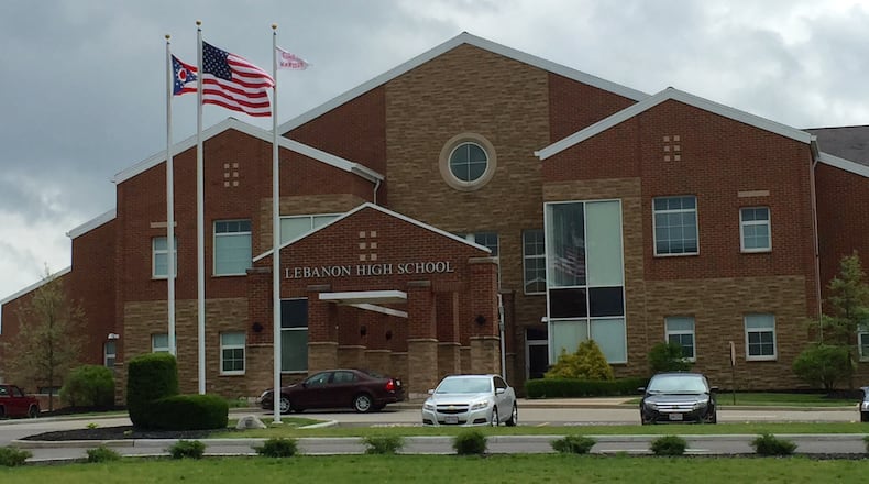 Lebanon High School was temporarily locked down this morning after a student sent a text message that indicated somone with a gun had been spotted outside the school. FILE