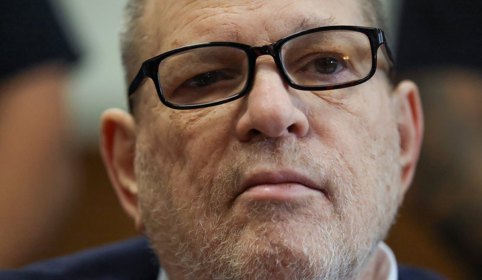 Harvey Weinstein appears for his retrial in Manhattan Criminal Court, Thursday, April 24, 2025, in New York. (Spencer Platt/Pool Photo via AP)