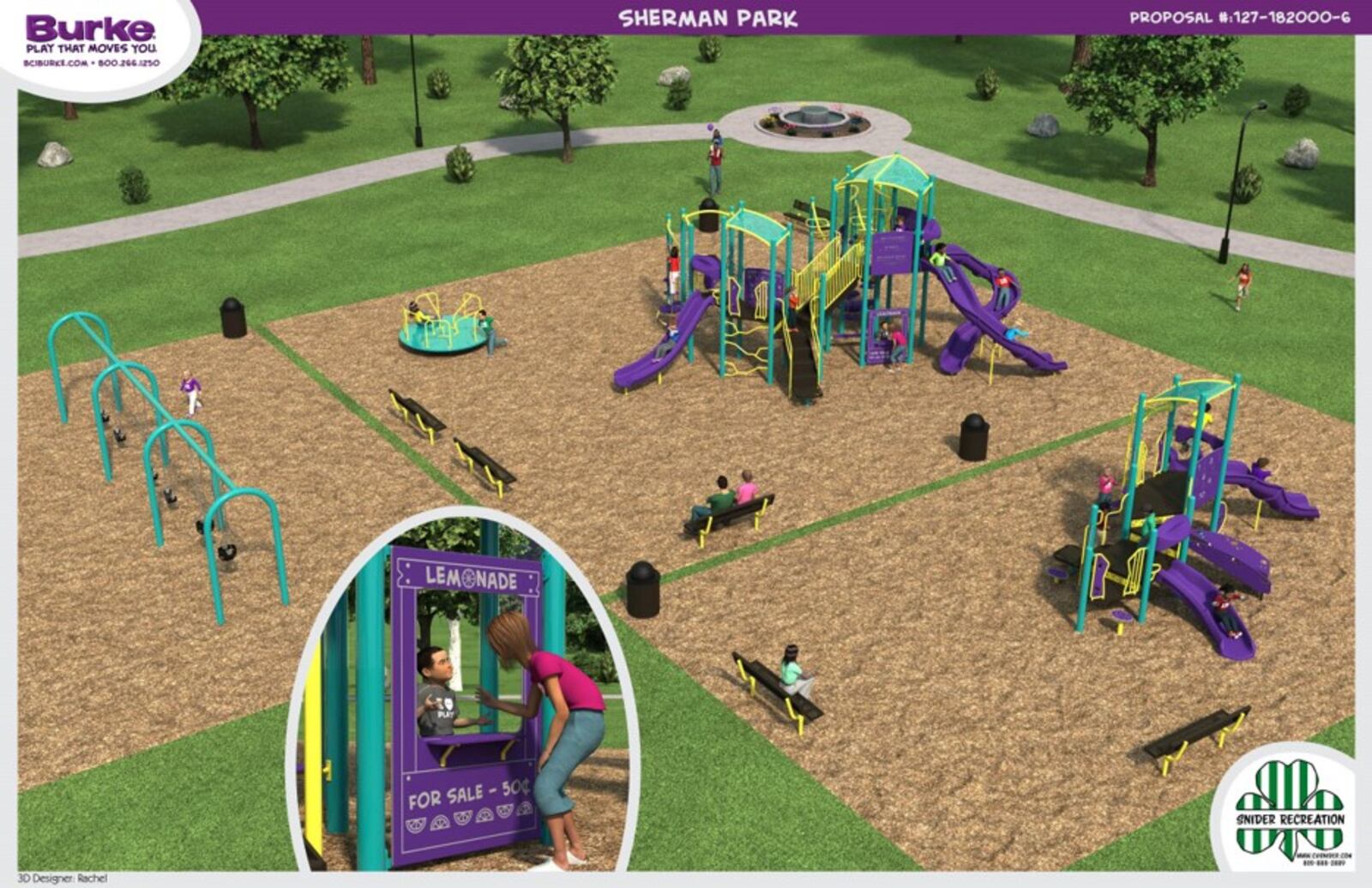 New playground at Sherman Park as part of improvements taking place this summer in Middletown. SUBMITTED