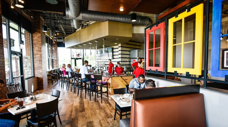 Skally’s restaurant is now open at Streets of West Chester off of Union Centre Boulevard. Skally’s features pitas and pizza dough made in their own bakery and a wide variety of entrees and pizzas with house made sauces and dressings. NICK GRAHAM/STAFF