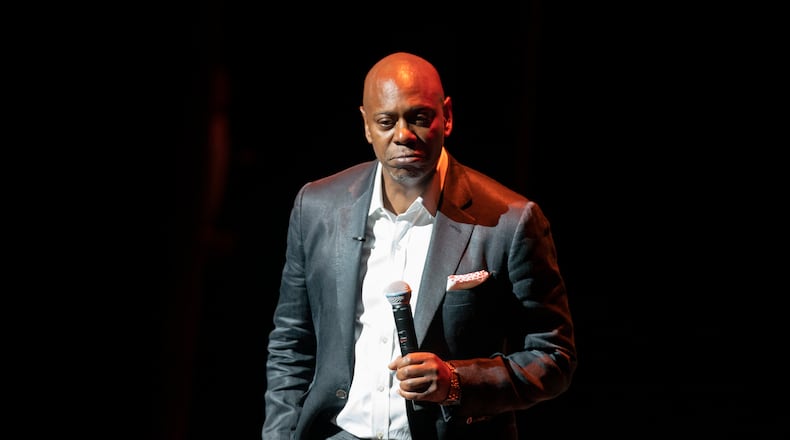 Dave Chappelle will host his 2023 summer comedy shows beginning July 6-8 in Yellow Springs. (AP Photo/Gemunu Amarasinghe)