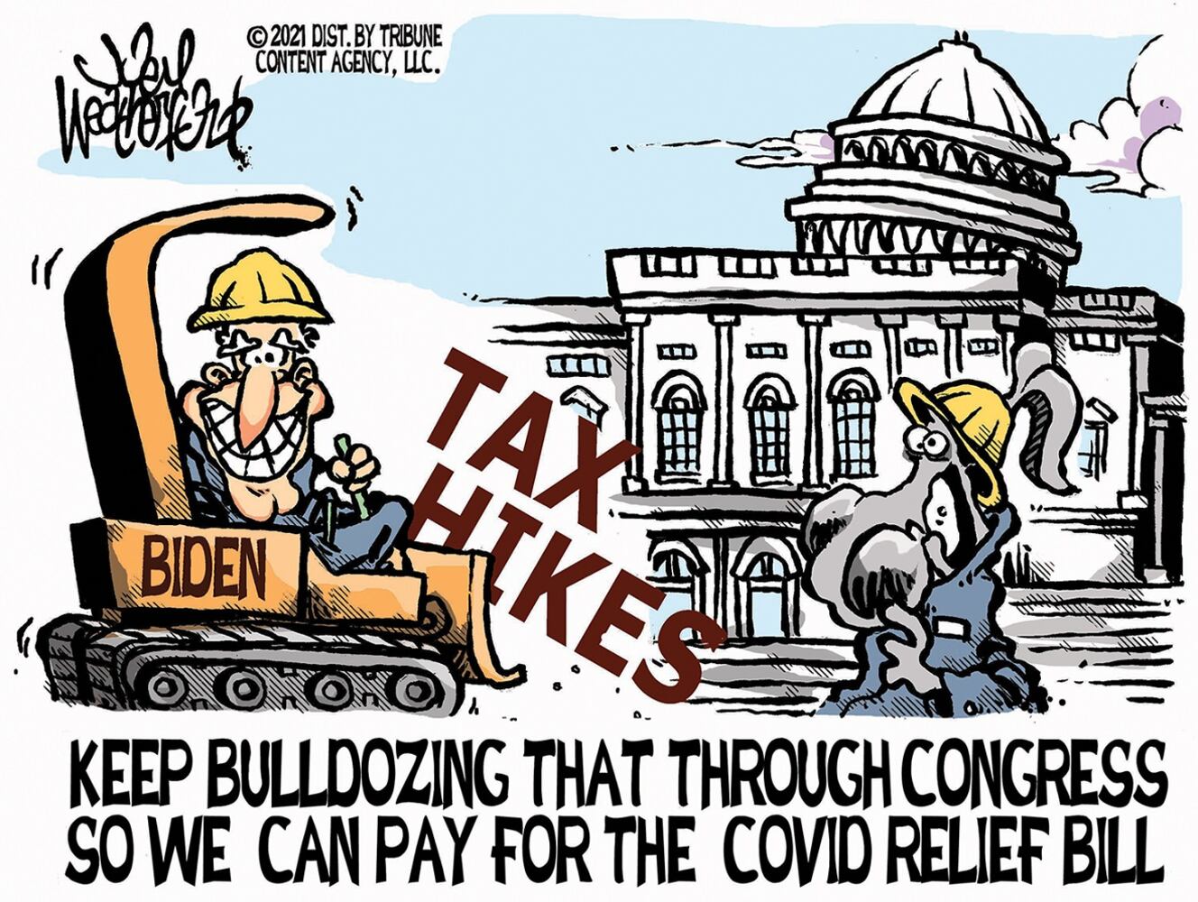 Week in cartoons: Biden press conference, Georgia voting rules and more