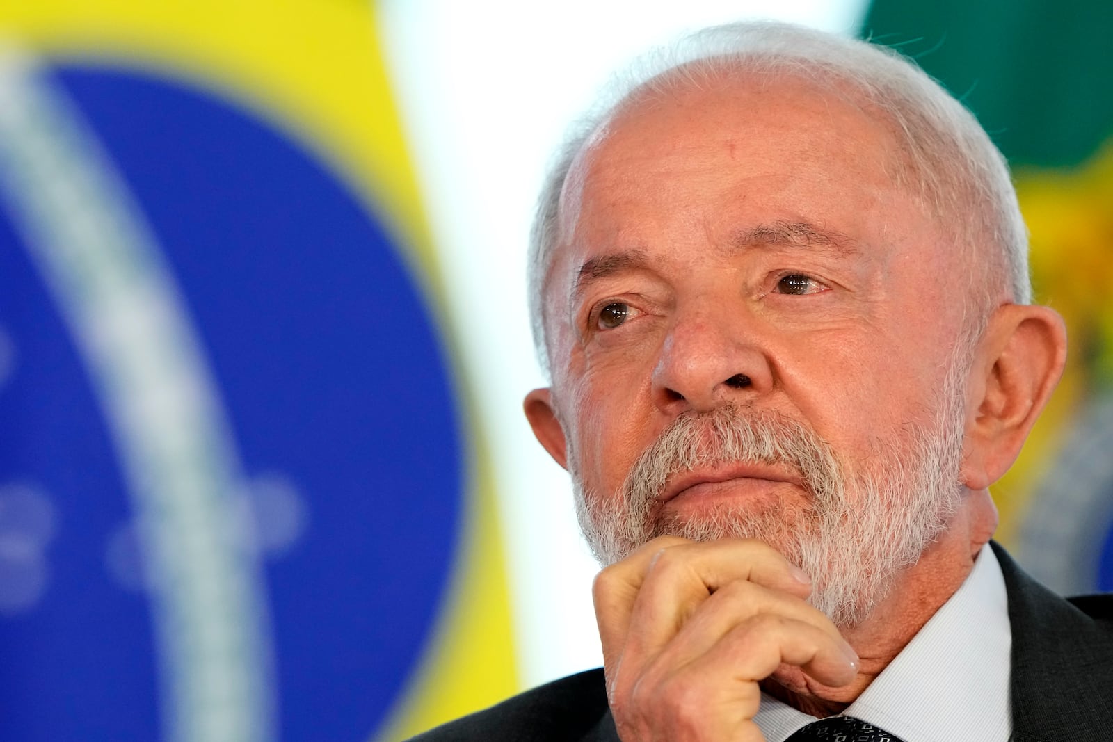 FILE - Brazil's President Luiz Inacio Lula da Silva attends a decree-signing ceremony marking Environment Day at the Planalto Palace in Brasilia, Brazil, June 3, 2025. (AP Photo/Eraldo Peres, File)