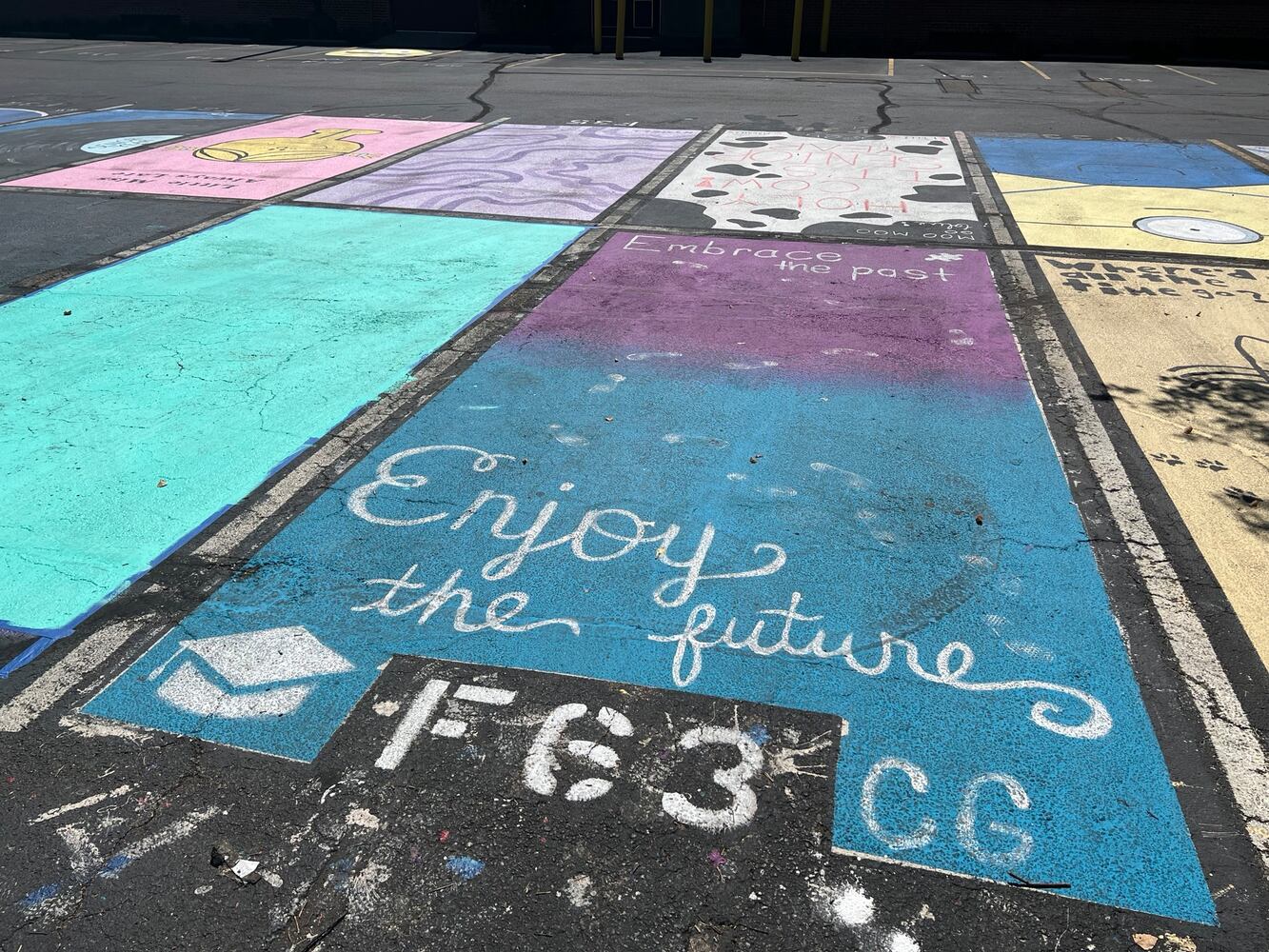 Hamilton high school senior parking lot spaces