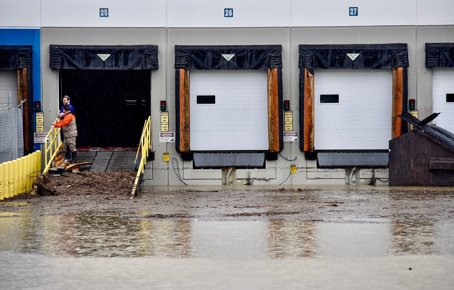 West Chester businesses evacuated due to high water